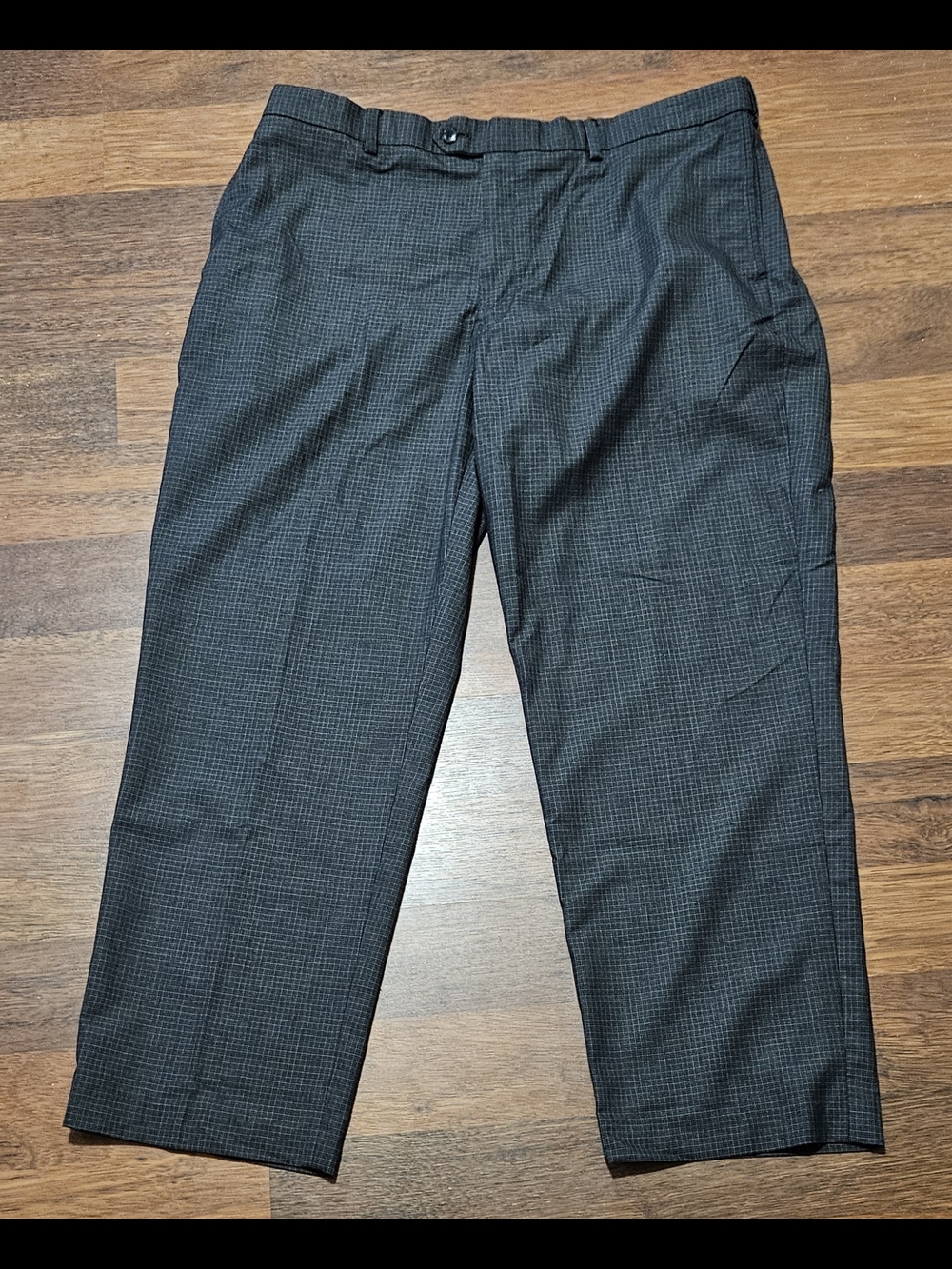 ROUNDTREE &YORKE mens easy care dress pants SIZE 40x29 COLOR GREY CP16